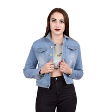 Load image into Gallery viewer, Women's Denim Jacket - Morning Blue
