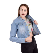 Load image into Gallery viewer, Women's Denim Jacket - Morning Blue