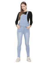 Load image into Gallery viewer, Women's Denim Dungaree - Morning Blue