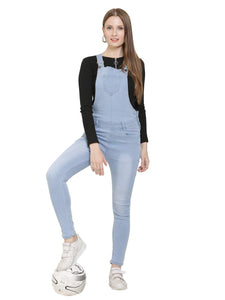 Women's Denim Dungaree - Morning Blue