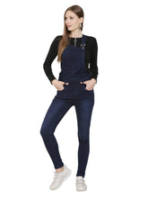 Load image into Gallery viewer, Women&#39;s Denim Dungaree - Dark Blue